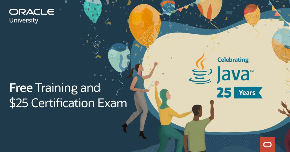 Banner de comemoração dos 25 anos java
